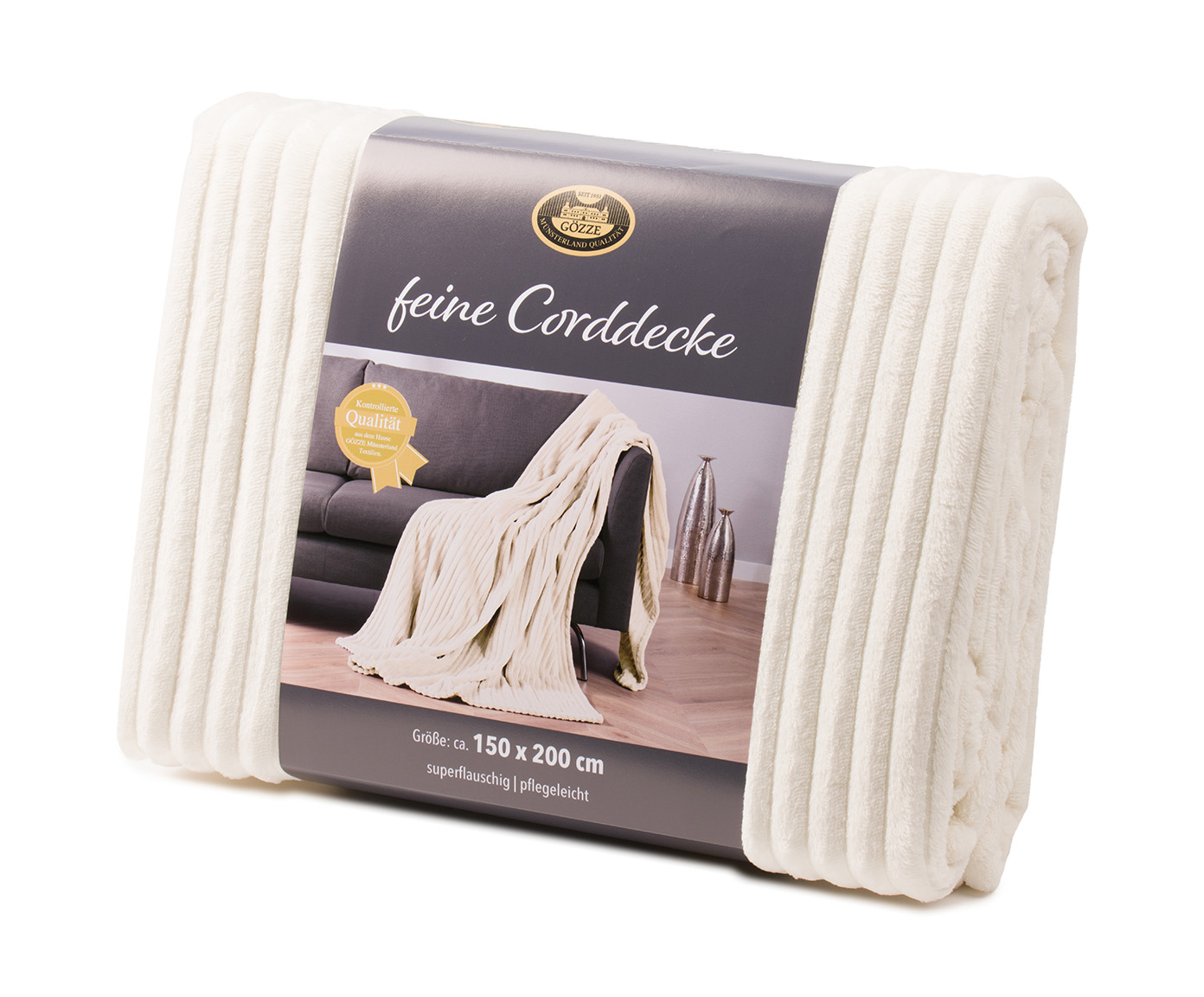 Blankets Cord Optik 150x200 dusky pink