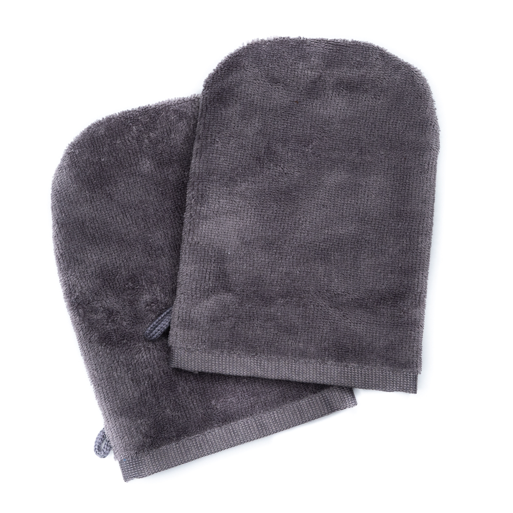 Wash Gloves 14x21 grey (2 items in a pack)