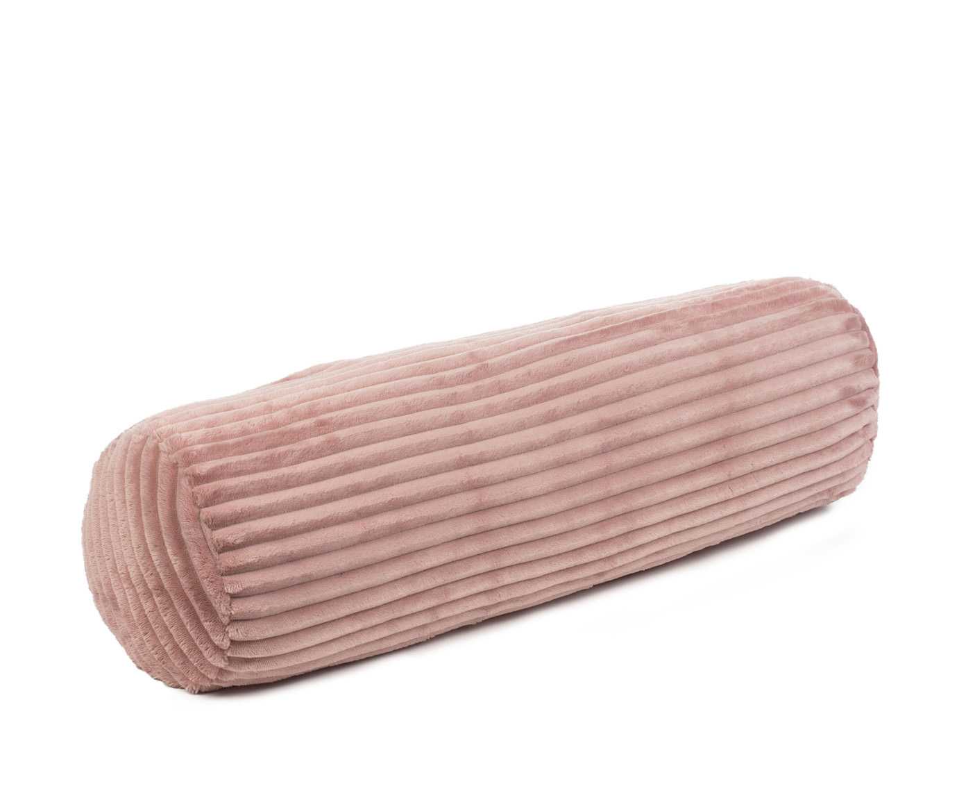 Neck roll (stuffed) Cord Optik 50x50 dusky pink