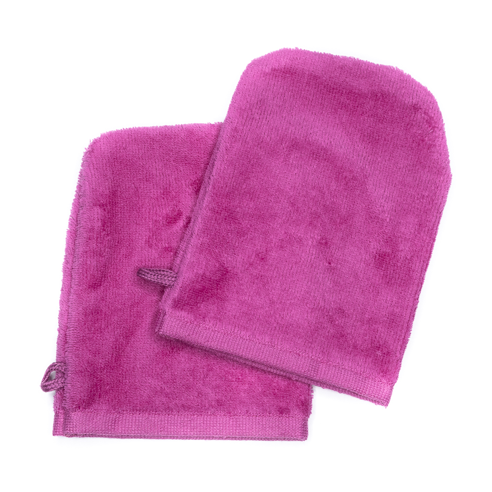 Wash Gloves 14x21 pink (2 items in a pack)