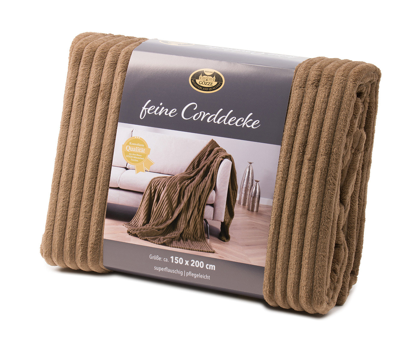 Blankets Light Cord Optik 150x200 dusky pink